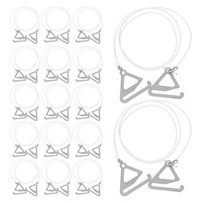 10 Pairs Clear Elastic Strap