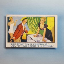 Comic Postcard C1955 Lingerie