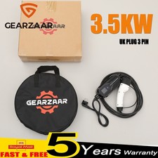 EV Charging Cable Type 2 UK Plug 3 Pin Electric Vehicle Car Charger Portable 13A