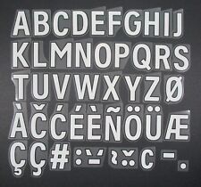 2025 /2026 OFFICIAL AVERY DENNISON PREMIER LEAGUE WHITE PLAYER SIZE LETTERS 50MM