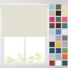 MADE TO MEASURE Plain Coloured Thermal Blackout Window Roller Blinds