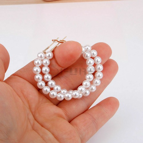 Gold pearl bridal dress hoop - pearl,