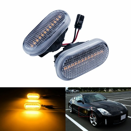 Clear amber led side - 2x,