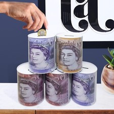 4 X POUND MONEY COIN JAR £5