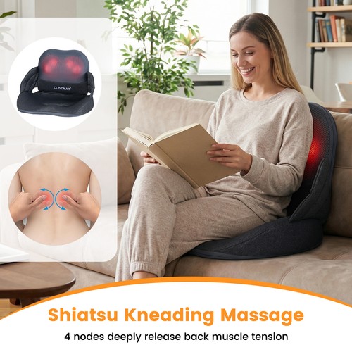 Shiatsu massage chair pad with - massage,