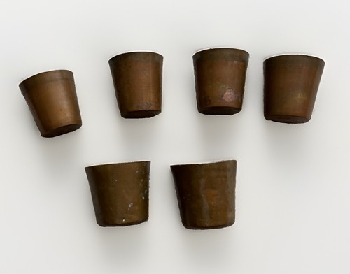 Copper vintage dariole moulds - vintage,