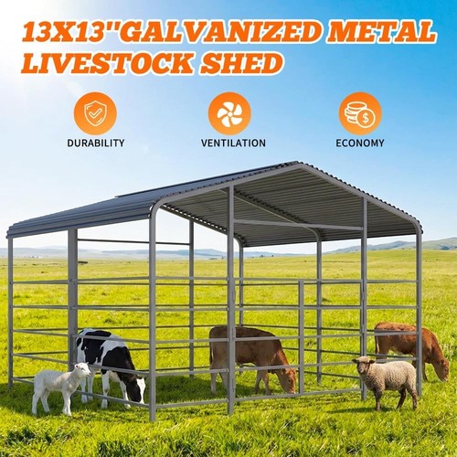 13ft galvanized livestock - 13×13ft,