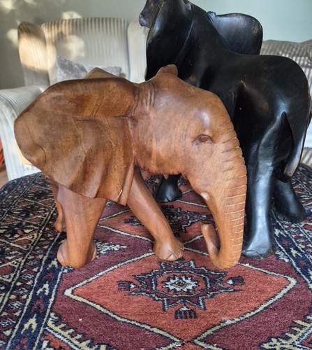 Large hand carved wooden - carved,