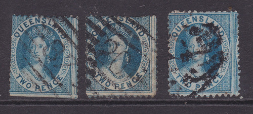 Queensland superb 1868 - queensland, 2d