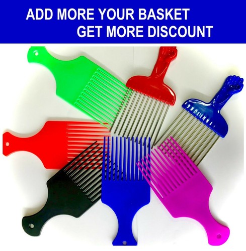 Afro comb with - with, fist