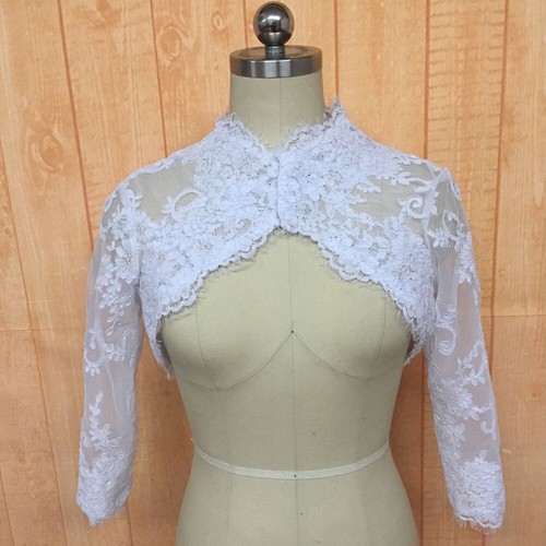 Sleeve bridal jacket lace - jacket,