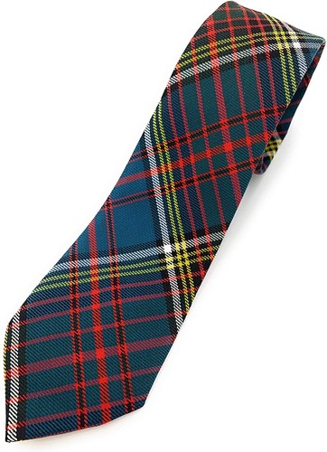 Men tartan neck tie - tie, british