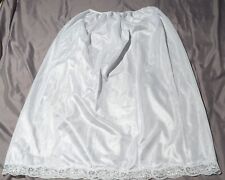 white midi length waist slip underskirt M
