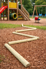 Wooden Half Round Walking