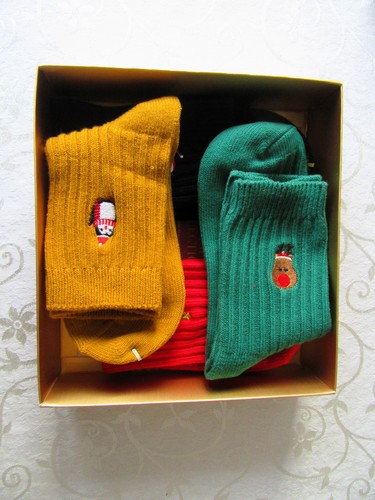 Christmas socks with gift box - with,