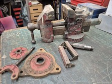 Record Auto Vice 74 swivel , soft jaws ,cylinder head plug