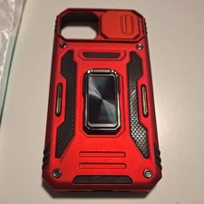 Magnetic Ring Phone Case for iPhone  14 13 12 11 Pro Max XS XR 7 8 Plus Red