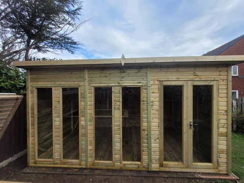 12x10 pent summer house garden