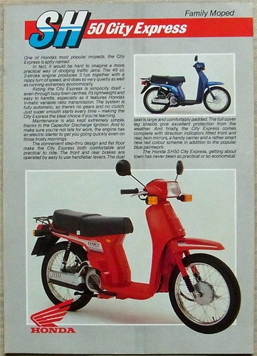Honda sh50 city express moped - sh50,