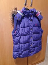 Jack Wills Gilet Bodywarmer Down Feather Puffer Hooded Womens size UK12 US8
