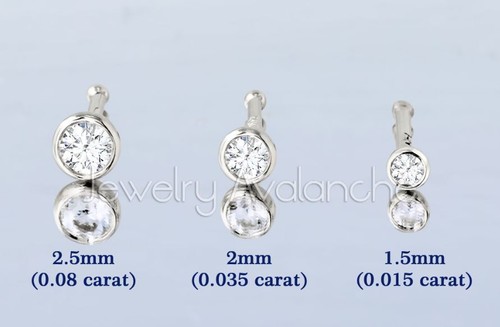 Solid 14k bezel set - solid,