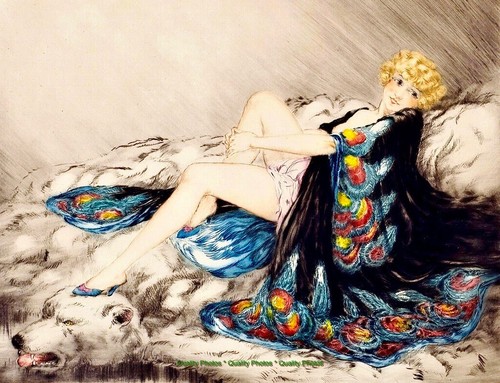Silk robed woman bear - robed, skin
