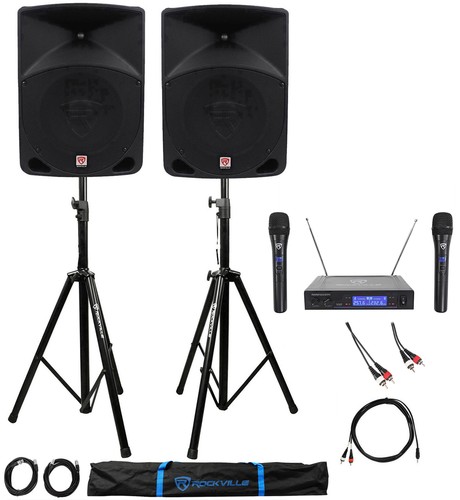 Rockville powered dual - powered, 10"