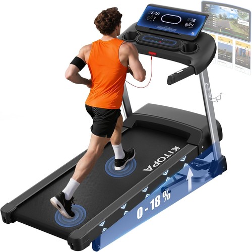 Kitopa foldable treadmill with - foldable,