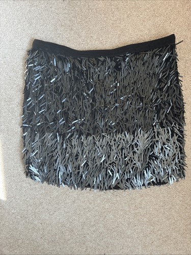 Metallic mini sequin skirt - metallic,