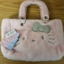 Hello Kitty Furry Tote Bag New