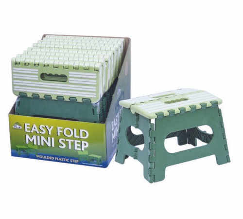 Green plastic folding - plastic, step