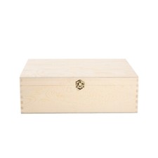 Plain Wooden Storage Box with