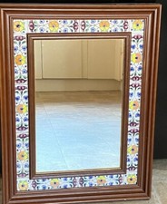 Wall Mirror With Spanish Tiled Surround