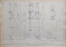 1847 ENGINEERING PRINT PORTABLE DRILLING MACHINE by NASMYTH GASKELL & Co