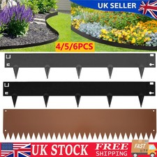 4-6x Flexible Metal Garden Lawn Edging Outdoor Yard Grass Path Edge Border Fence