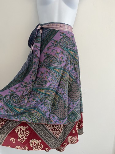 Long skirt midi boho wrap - midi,