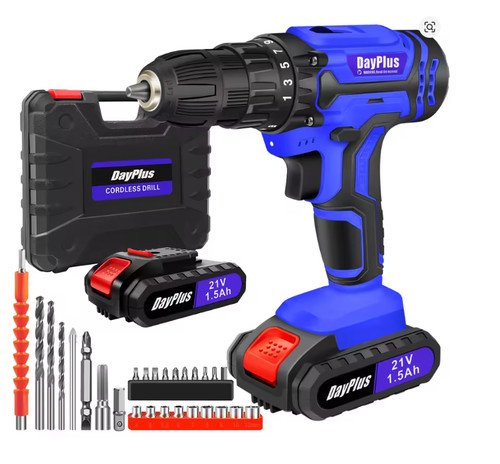 21v cordless drill - cordless, 25+1