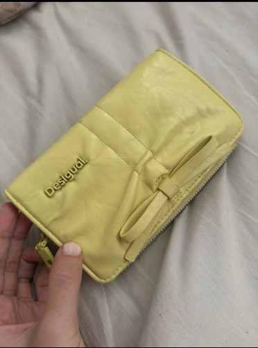Desigual yellow leather wallet