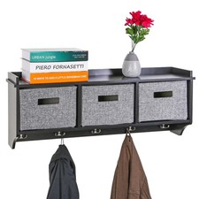 Wall mounted coat rack - rack, black