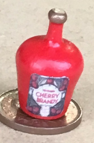 Cherry brandy label - brandy, on