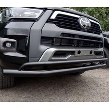 DOUBLE SPOILER FRONT BULL BAR IN BLACK FOR TOYOTA HILUX MK8 2020 ON