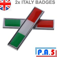 2x Italy Flag Wing Badges