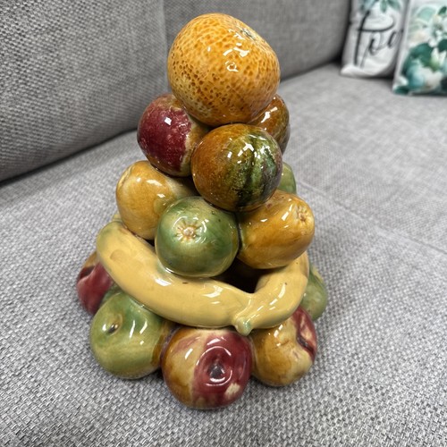 Vintage majolica fruit topiary - vintage,