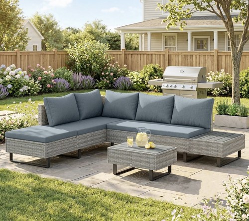 Seater rattan garden - seater, furniture
