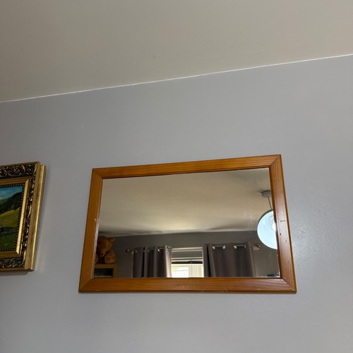 Vintage solid pine - wall, mirror
