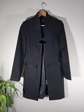 Vintage Ladies  Miss Sixty Linned Black Coat Size Xsmall