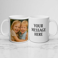 Personalised Photo Mug – Custom Text Cup Gift for Her Him, Birthday, Christmas