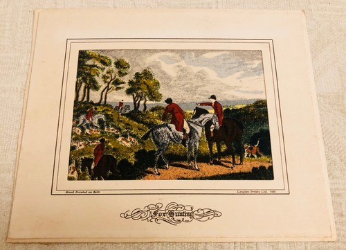Fox hunting langley print 1958 - langley,