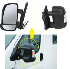 Peugeot Boxer  2006-2025 Manual Door Wing Mirror Lh Left N/S Near Passenger Side