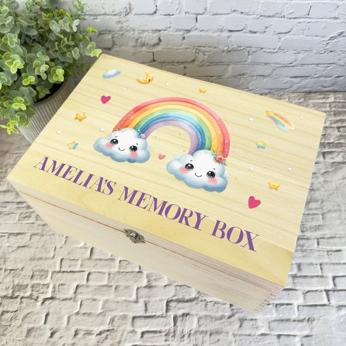 Rainbow memory box - memory, baby